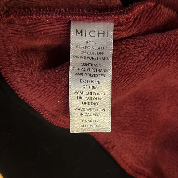 Michi Hoodie burgundy sz Small - Picture 7 of 9